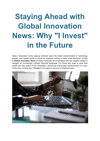 The Latest Financial News And Trends