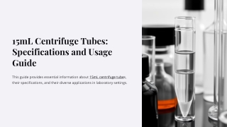 15mL-Centrifuge-Tubes-Specifications-and-Usage-Guide