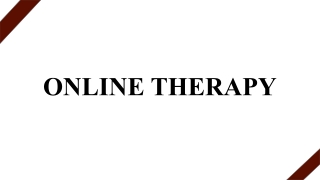 ONLINE THERAPY
