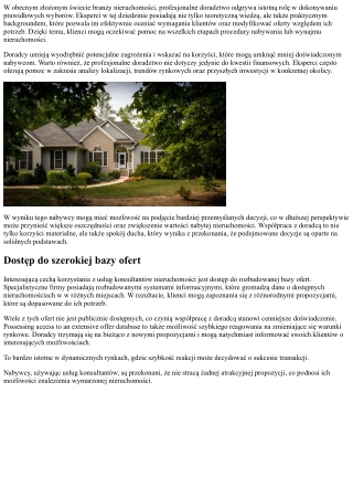 Biuro nieruchomości. Powody, dla których warto skorzystać z biura pośrednictwa n