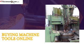 Buying Machine Tools Online
