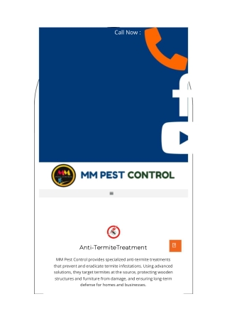 MM Pest Control Services | Termite & Pest Solutions