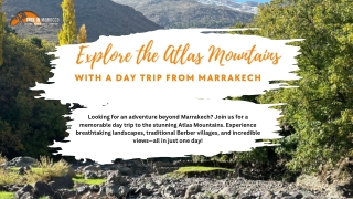 Explore the Atlas Mountains with a Day Trip from Marrakech
