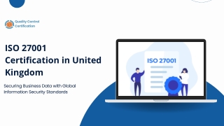 ISO 27001 Certification in United Kingdom | Quality Control Certification