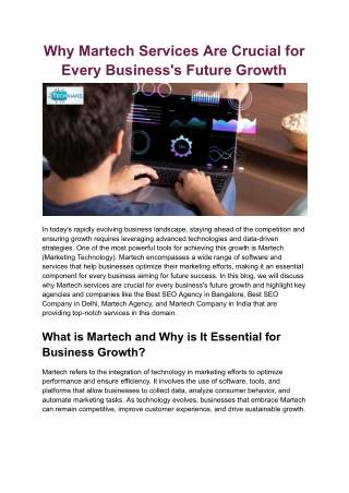 Unlock Your Business's Potential with Technians: Your Trusted Martech Partner