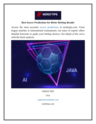 Best Soccer Predictions for Better Betting Results