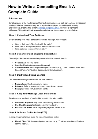 How to Write a Compelling Email_ A Complete Guide