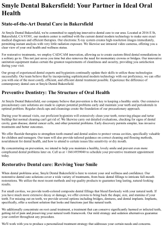 Smyle Dental Bakersfield