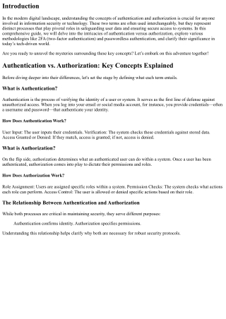 Authentication vs. Authorization: Key Concepts Explained