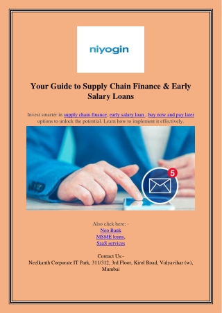 Your Guide to Supply Chain Finance
