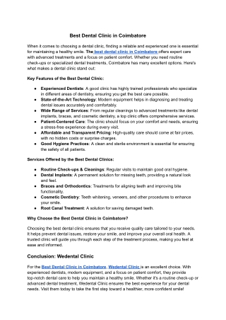 Best Dental Clinic in Coimbatore (1)