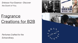 Fragrance Creations for B2B