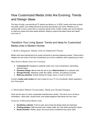 How Customized Media Units Are Evolving_ Trends and Design Ideas