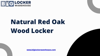 Get Natural Red Oak Wood Locker for Stylish Storage