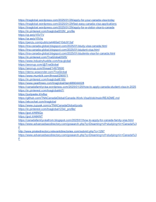 Canada Visa Application Today!