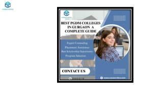 Best PGDM Colleges in Gurgaon A Complete Guide