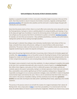 Earth and Elegance_ The Journey of Chivri’s Gemstone Jewellery