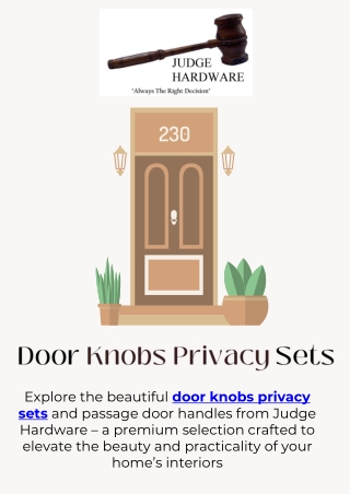 door knobs privacy sets