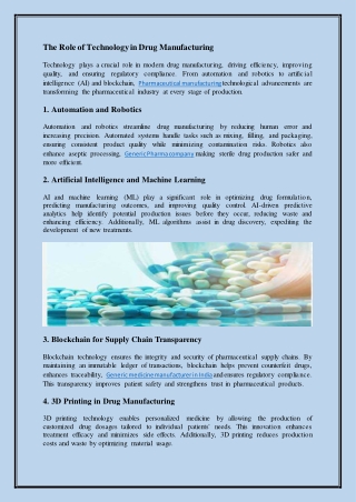 Top Drug Manufacturing Company :- Cooper Pharma