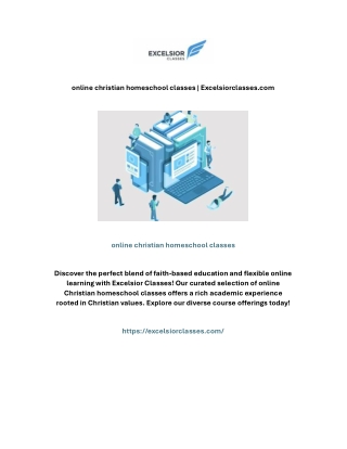 online christian homeschool classes | Excelsiorclasses.com