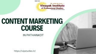 Content Marketing Course in Pathankot | Master Content Strategy with VIP Studies