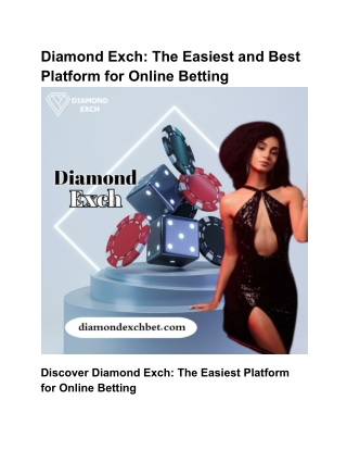 Diamond Exch_ The Easiest and Best Platform for Online Betting