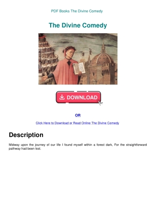 PDF Books The Divine Comedy