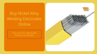 Buy Nickel Alloy Welding Electrodes Online