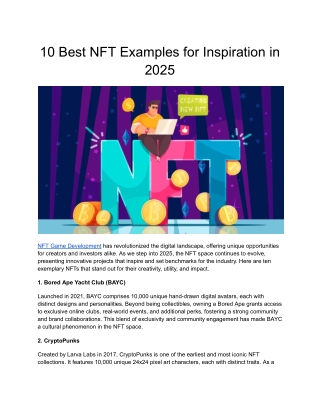 10 Best NFT Examples for Inspiration in 2025