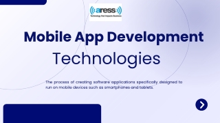 Mobile App Development Technologies