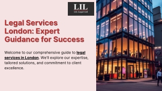 Legal Services London Expert Guidance for Success