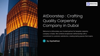 AtDoorstep-Crafting-Quality-Carpentry-Company-in-Dubai.pptx