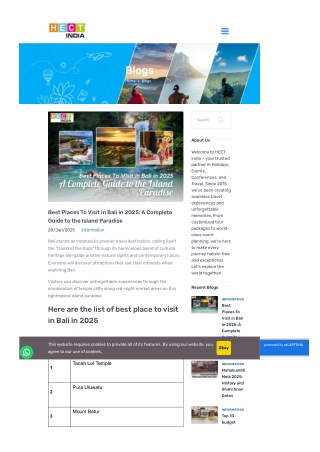 Best Places To Visit in Bali in 2025 A Complete Guide to the Island Paradise