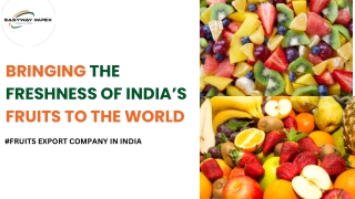 Fruits Export Company in India | Easyway Impex