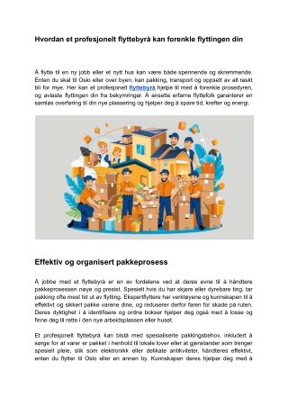 Hvordan et profesjonelt flyttebyrå kan forenkle flyttingen din