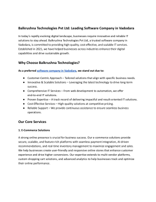 software company in Vadodara