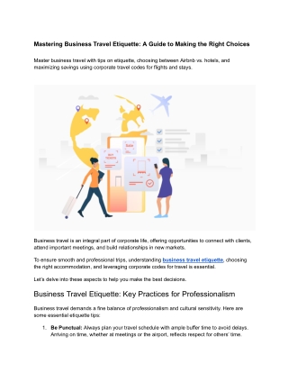 Mastering Business Travel Etiquette_ A Guide to Making the Right Choices