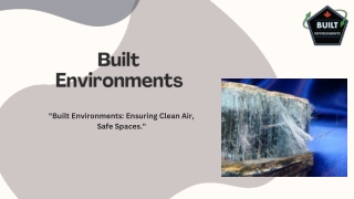 Discover Professional Indoor Air Quality Test for Mold by Built Environments