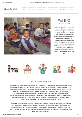 Values _ NGO for School _ Education System in India _ School To Lead