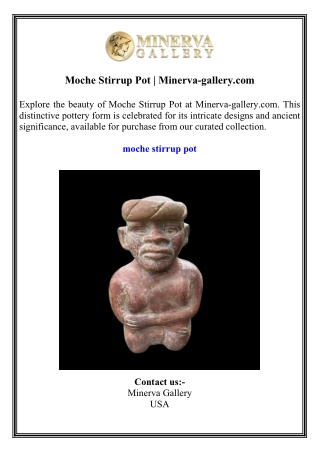 Moche Stirrup Pot  Minerva-gallery.com