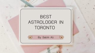 Best Astrologer in Toronto