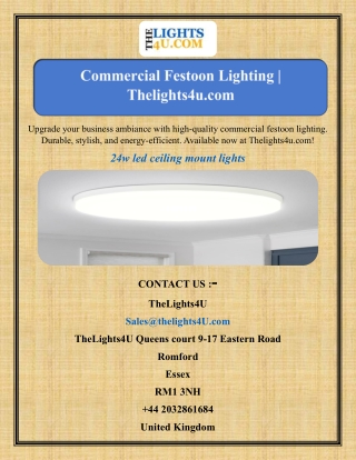 Commercial Festoon Lighting Thelights4u.com