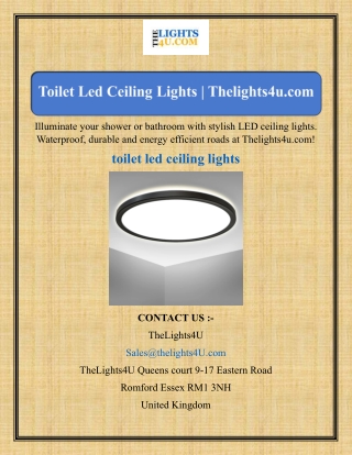 Toilet Led Ceiling Lights  Thelights4u.com