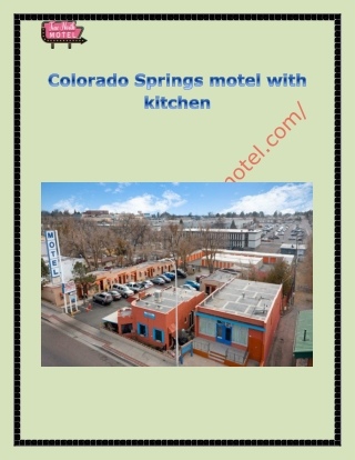 Colorado Springs motel with kitchen