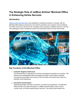 JetBlue Airlines Montreal office