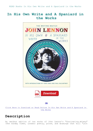 READ Books In His Own Write and A Spaniard in the Works