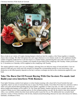 Hinders And Presents