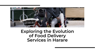 Food Delivery in Harare: A Growing Appetite for Convenience