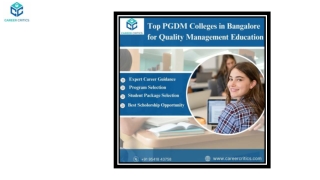 Top PGDM Colleges in Bangalore for Quality Management Education