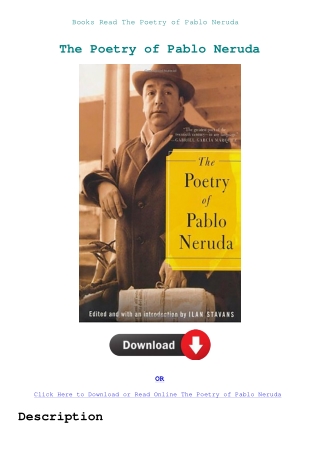 Books Read The Poetry of Pablo Neruda